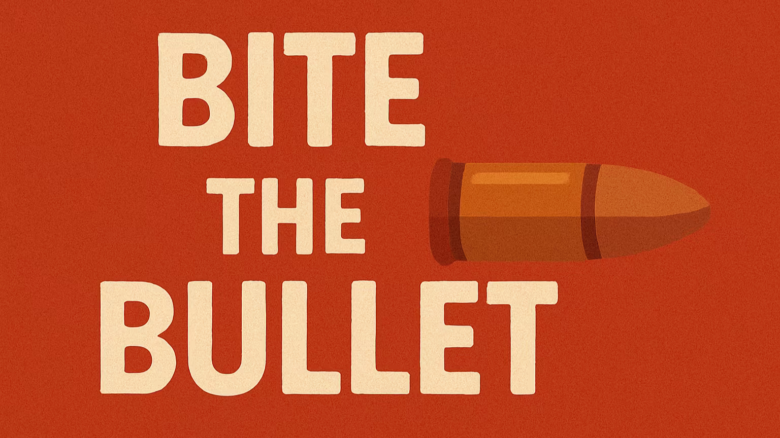 「Bite the bullet」の意味とは？つらい決断を英語で伝える方法